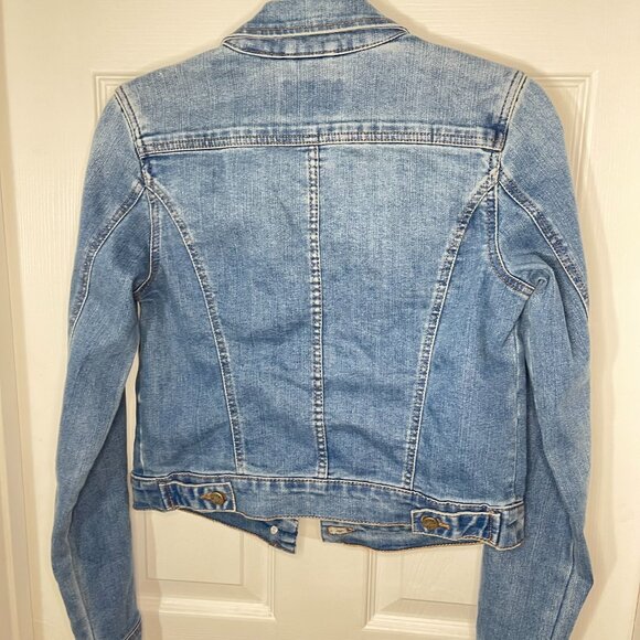William Rast XS Blue Denim Long Sleeve Button Up Denim Jean Jacket NWT - Picture 13 of 14